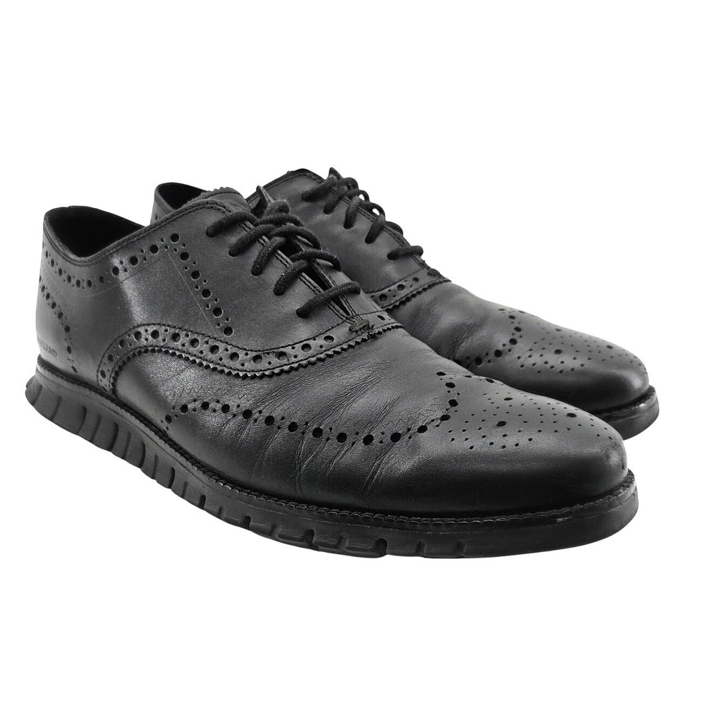 Cole Haan ● ZERØGRAND Black Leather Oxford - Size 11W
